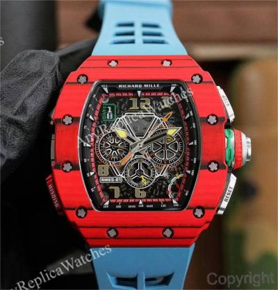 Swiss Quality Replica Richard Mille RM 65-01 Split-Seconds Red Quartz TPT Case